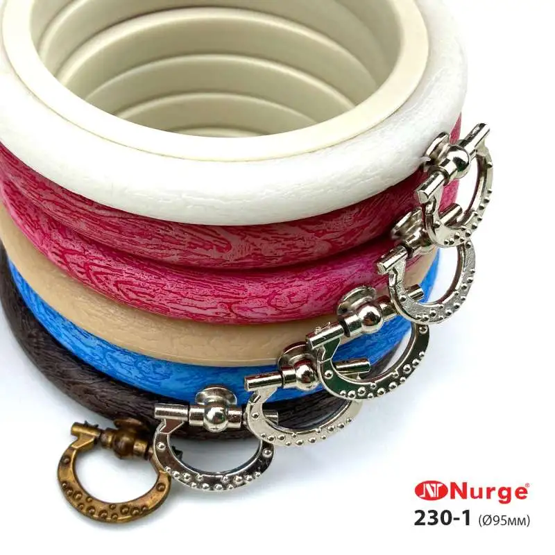 Nurge Round Rubber Embroidery Hoops with Suspension 230-1 (95 mm.)